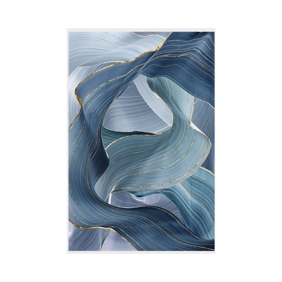 Abstracto Blue Petals