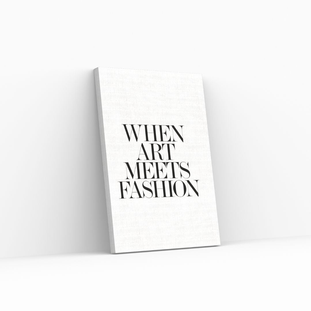 Art meets fashion