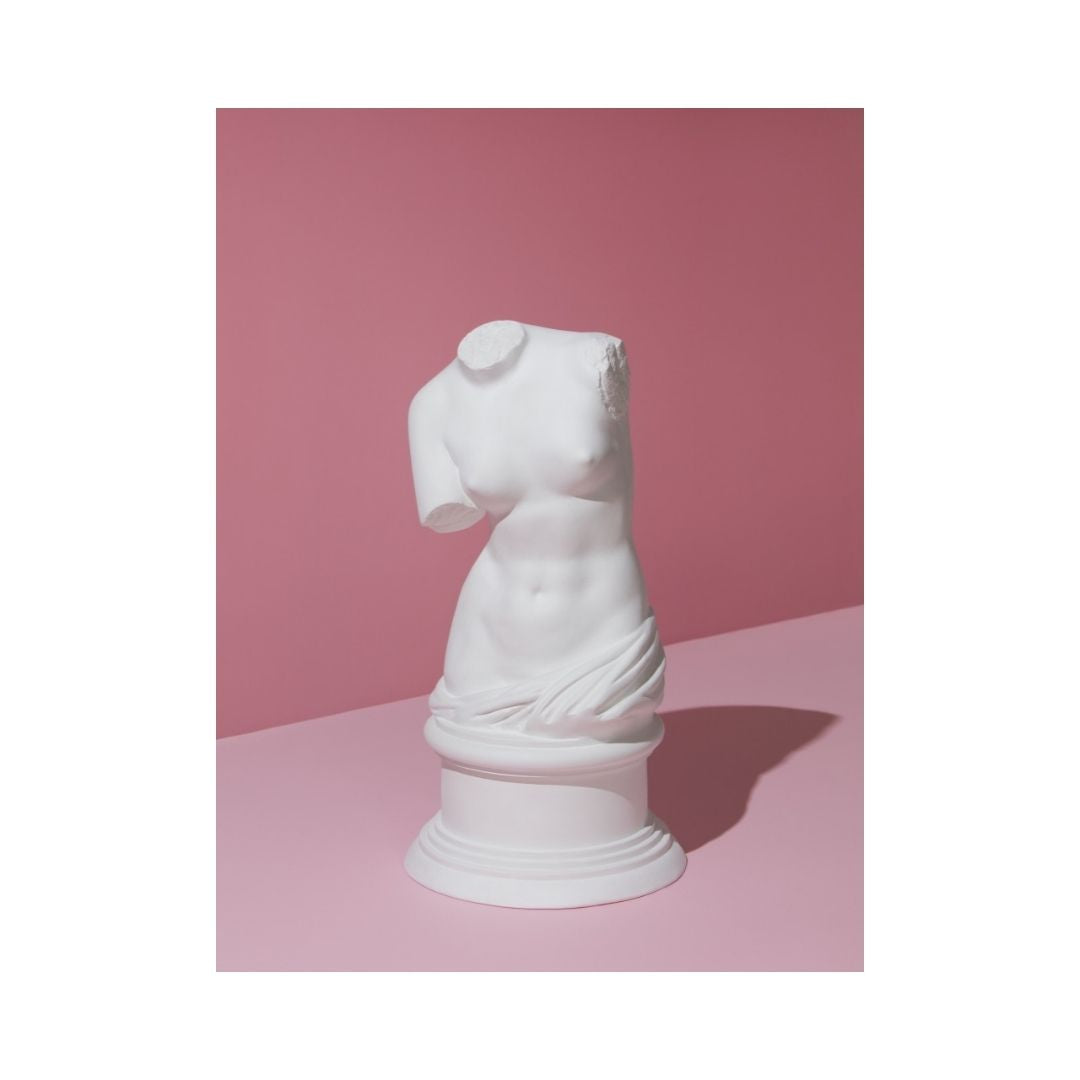 White on pink body