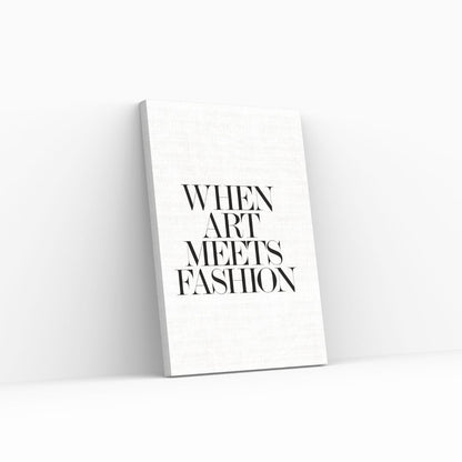 Art meets fashion