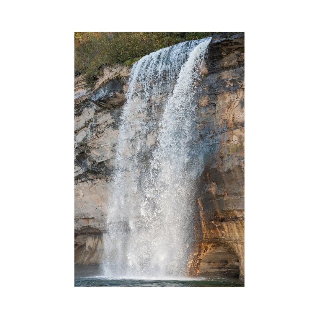 One waterfall